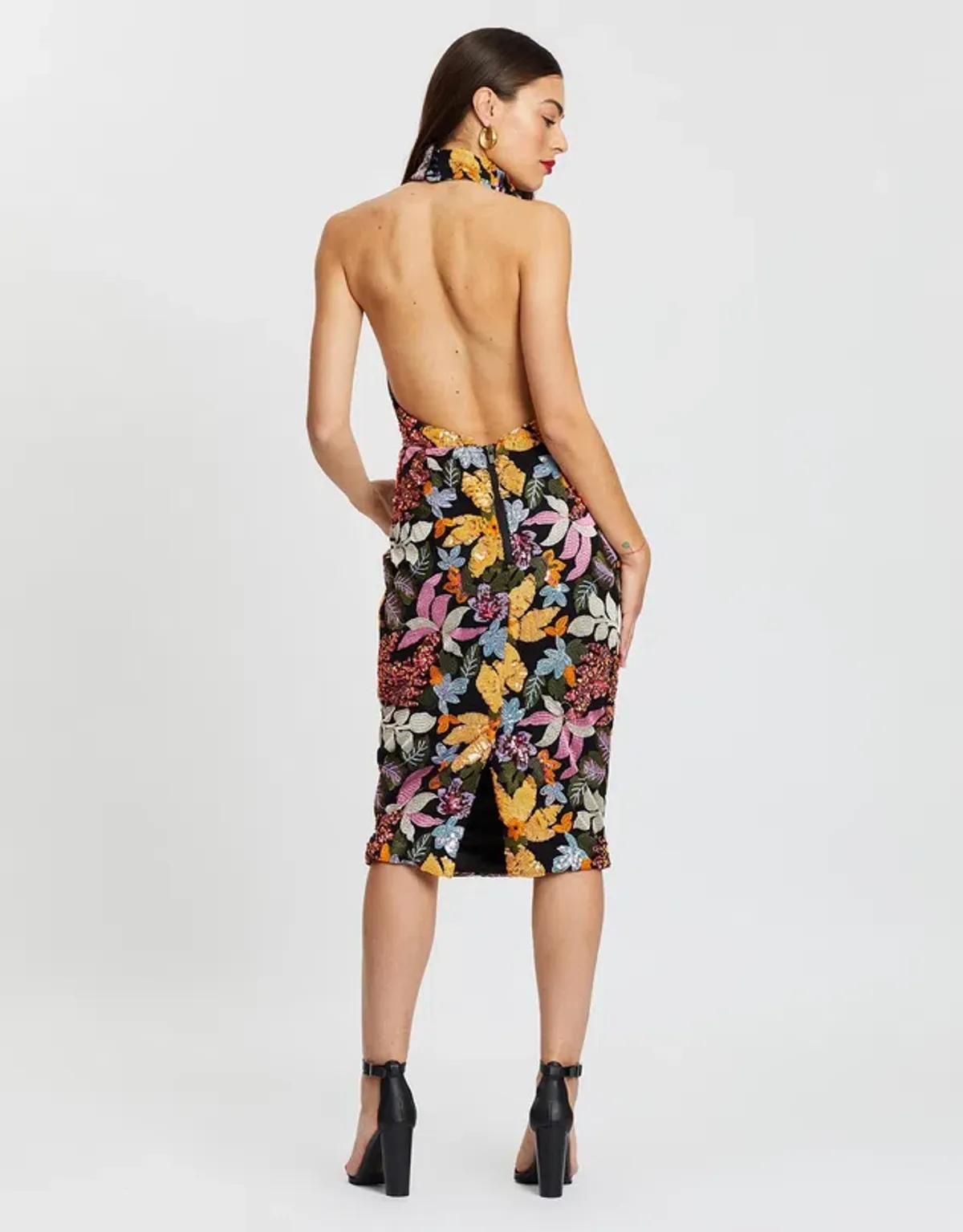 Eliya the Label Malika Dress Sequin Multi Size 8 - Image 2