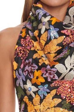 Eliya the Label Malika Dress Sequin Multi Size 8 for rent on The Volte - image 3