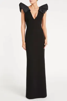 Rebecca Vallance Katie Gown Black Size 4 for rent on The Volte - image 1