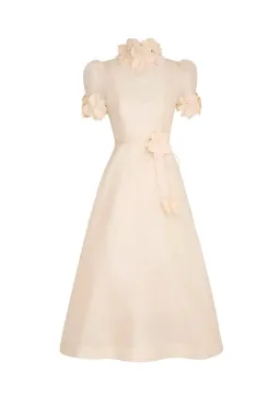 Zimmermann Luminosity Liftoff Midi Dress  in Cream Size 2 /Au 12 for rent on The Volte - image 3