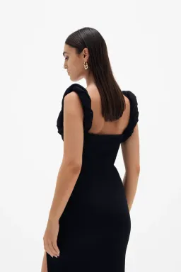 Rachel Gilbert Rosetta Dress Black Size M/Au 10  for rent on The Volte - image 2