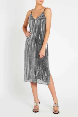 Sass & Bide Queen Of Versailles Dress Silver Size AU 10 for rent on The Volte - image 1