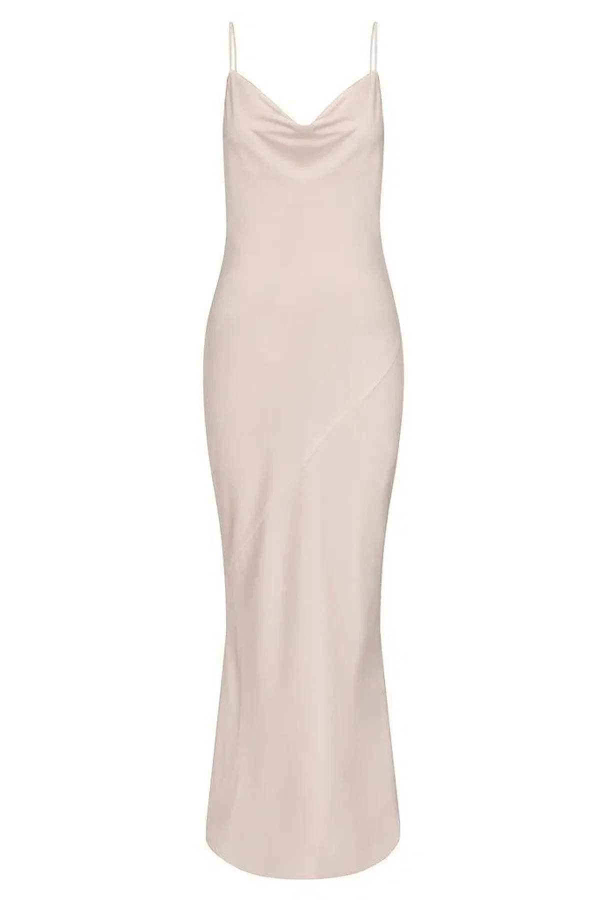 Shona Joy Luxe Bias Cowl Slip Dress Cream Size AU 8 - Image 5