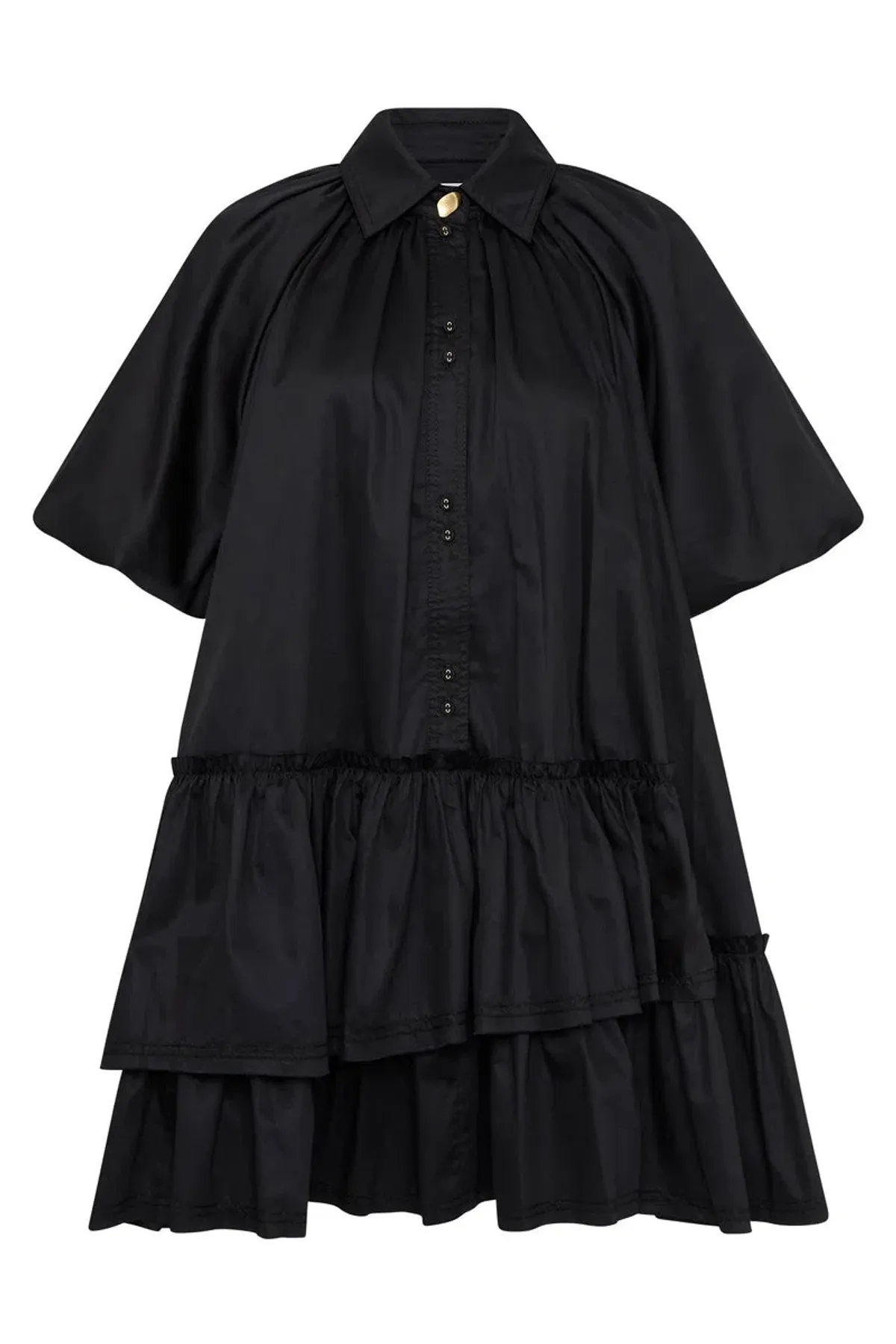 Aje  Ambience Smock Mini Dress Black Size 4 - Image 5