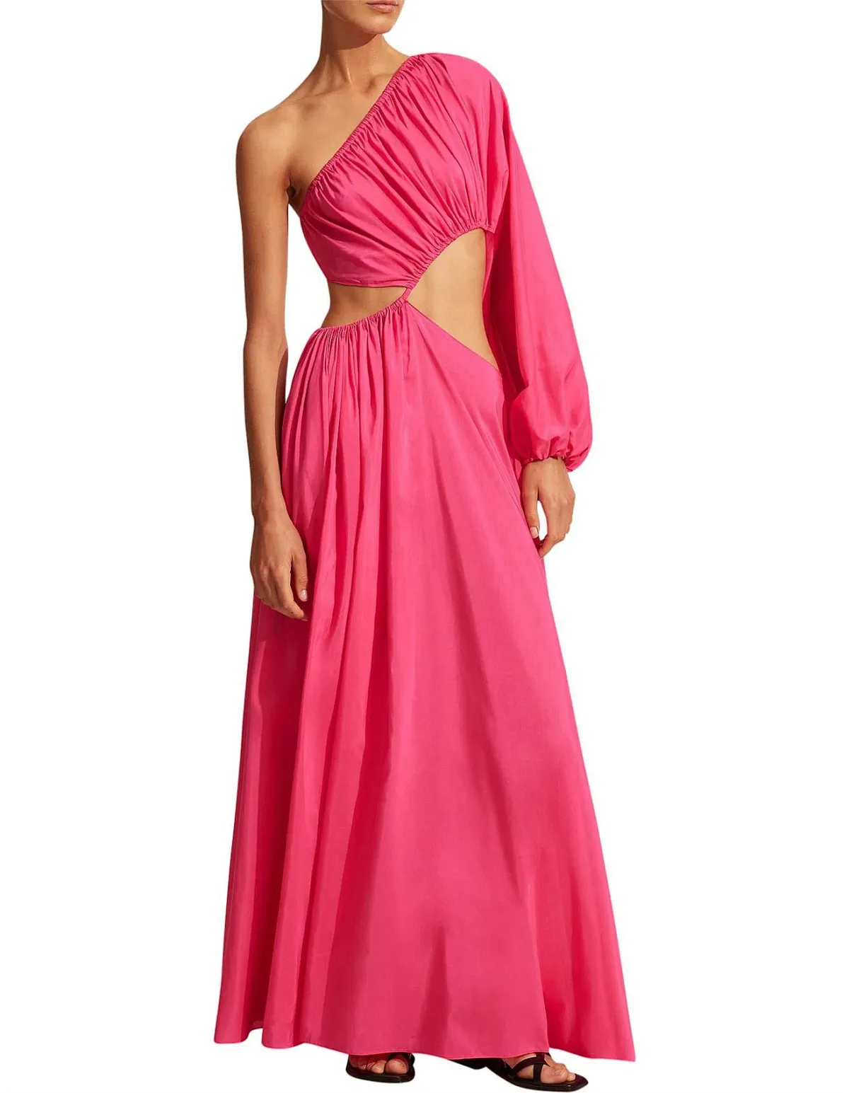 Matteau Asymmetric Wave Dress Pink Size 3 / AU 10 - Image 1