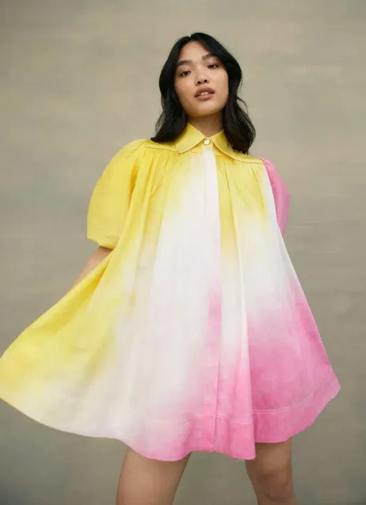 Aje Cloud Burst Smock Mini Dress Multi Size L / AU 12 - Image 2