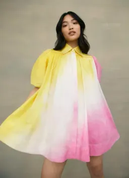 Aje Cloud Burst Smock Mini Dress Multi Size L / AU 12 for rent on The Volte - image 2