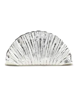 Cult Gaia Nala Fan Clutch Bag Silver for rent on The Volte - image 2