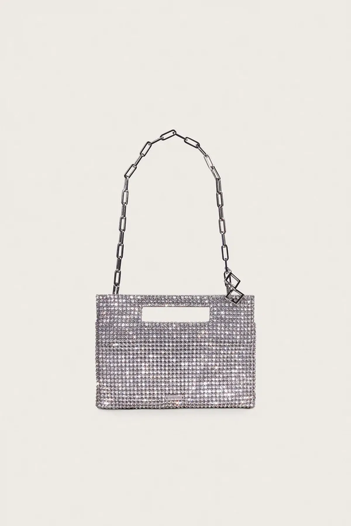 Cult Gaia Lucinda Mini Shoulder Bag Rhinestone Silver - Image 2