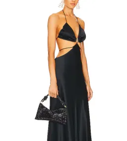 Cult Gaia Hera Nano Shoulder Bag Rhinestone Black for rent on The Volte - image 2