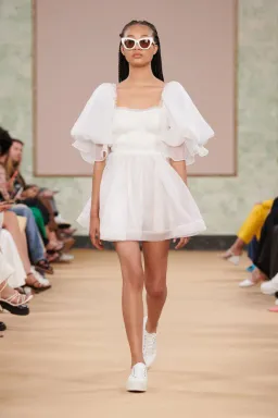 Aje Astrid Tie Back Mini Dress Ivory Size 10 for rent on The Volte - image 5