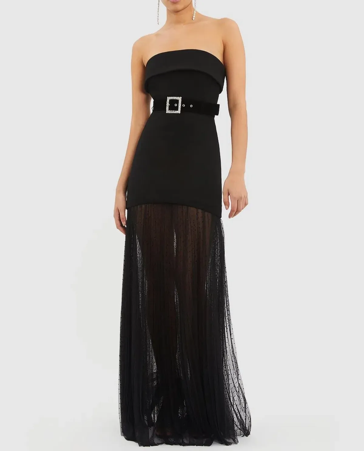 Rebecca Vallance Yvonne Strapless Gown Black Size 6  - Image 1