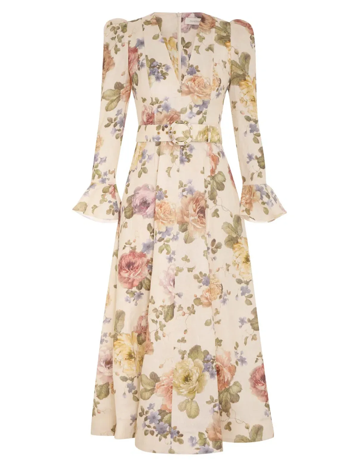 Zimmermann Luminosity Midi Dress Floral Size 2 / AU 12  - Image 2