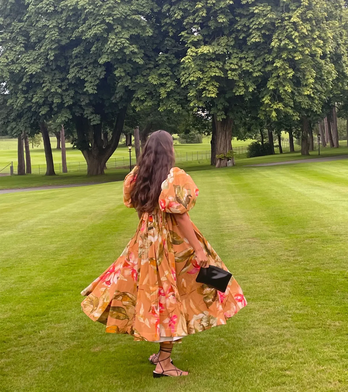 Anouki Cotton Floral Maxi Dress Floral Size 8  - Image 7