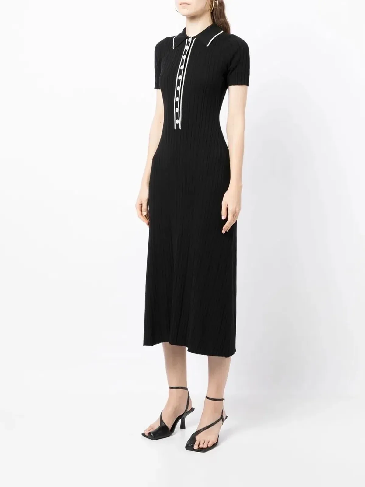 Anna Quan Laurel Penelope Midi Raven Black Dress Size 14 - Image 2