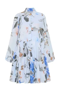 Aje Georgia Smock Mini Dress Print Size AU 8  for rent on The Volte - image 4