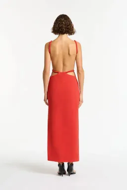 Sir the Label Spoerri Cutout Maxi Dress in Red Size AU 10 for rent on The Volte - image 2