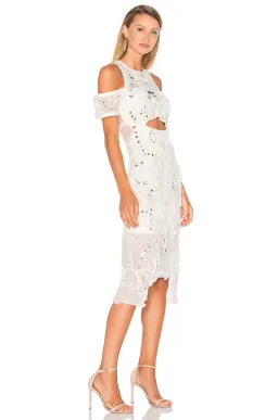 Thurley Wild Heart Midi Dress White Size 10 for rent on The Volte - image 2