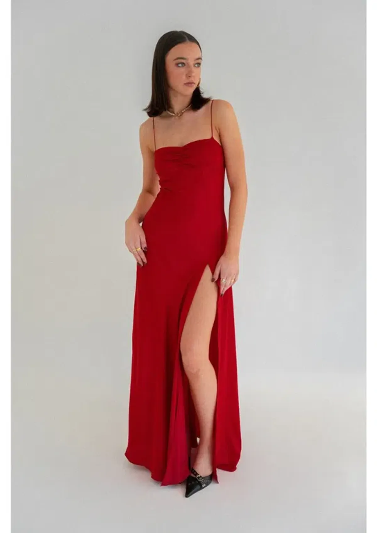 HNTR The Label Gaia Gown in Wine Red Size M / AU 10 - Image 1