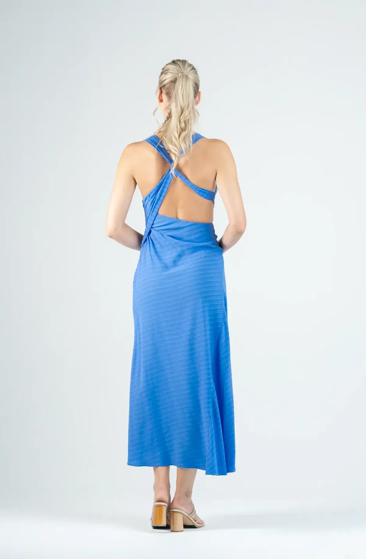 One Fell Swoop Zoe Midi Dress Blue Size 8 - Image 2