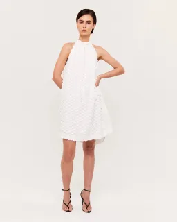 Saba Anika Halter Mini Dress White Size 4  for rent on The Volte - image 1