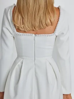 Odd Muse  The Ultimate Muse Pearl Dress White Size 10 for rent on The Volte - image 3