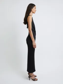 Christopher Esber Folia Float Buckle Tank Dress Midi Black Size 8 for rent on The Volte - image 4