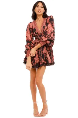 Hemant & Nandita Luana Cashmere Dress Print Size 8 for rent on The Volte - image 2