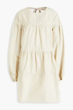 Rachel Gilbert Faille Mini Dress Ecru Size 8 for rent on The Volte - image 3