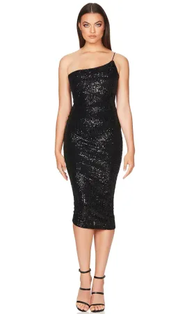 Love Nookie Demi Midi Dress Black Size 10 for rent on The Volte - image 2
