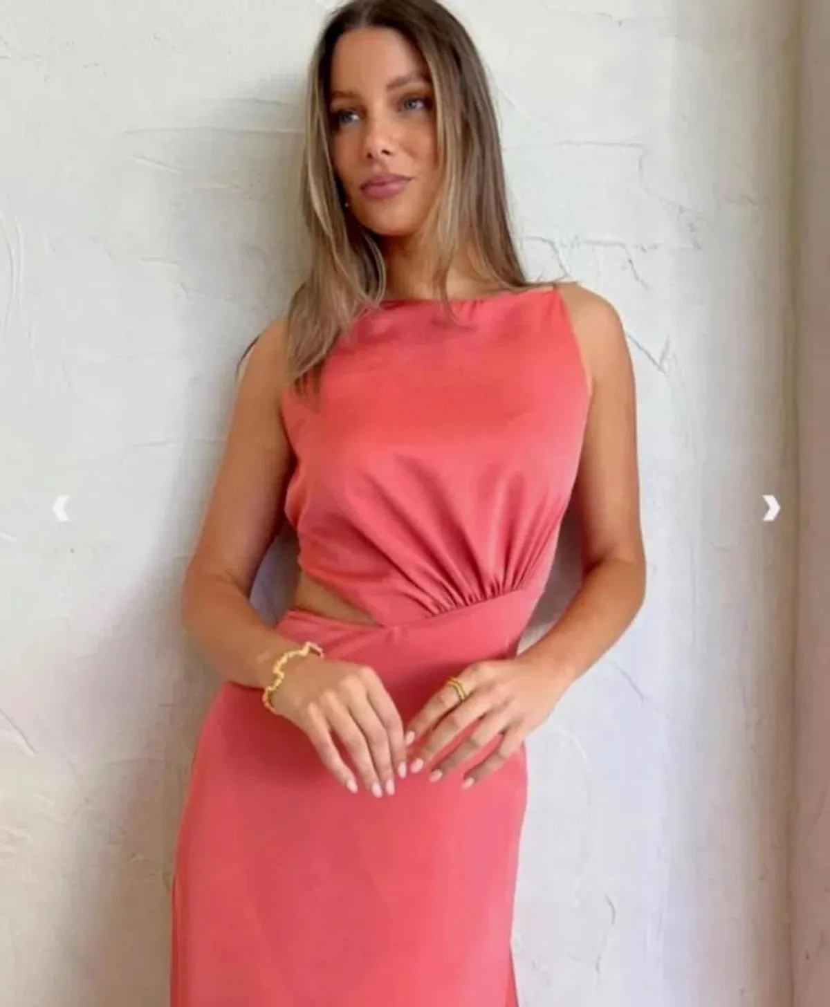 One Fell Swoop Essence Maxi Dress grapefruit Size 10 - Image 7