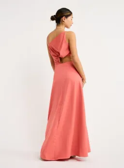 One Fell Swoop Essence Maxi Dress Grapefruit Size 12 for rent on The Volte - image 3