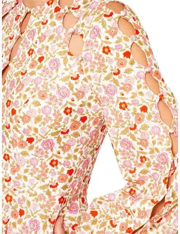 Zimmermann Goldie Scallop Short Dress Floral Size 1 / AU 10 for rent on The Volte - image 6