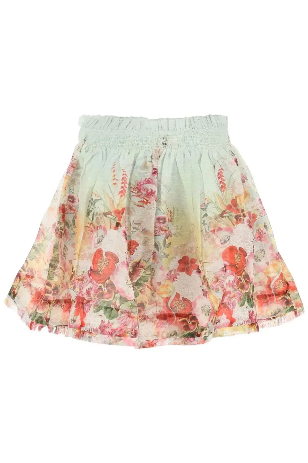 Zimmermann Wonderland Mini Skirt Floral Size 1 / AU 10 - Image 2