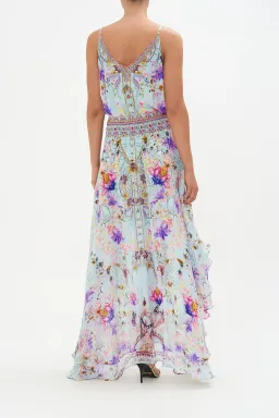 Camilla Double Layer Hem Skirt Love Web Print Size AU 8 for rent on The Volte - image 2