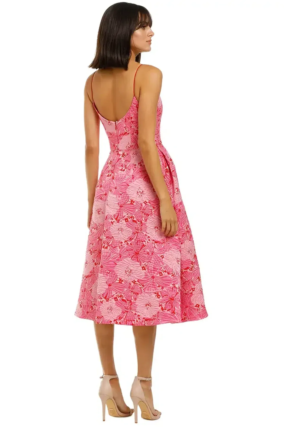 Love Honor Alexia Midi Pink Floral Size AU 10 - Image 3