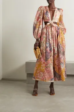 Zimmermann Pattie Patchwork Dress in Patch Floral Size 1 / Au 10 for rent on The Volte - image 1