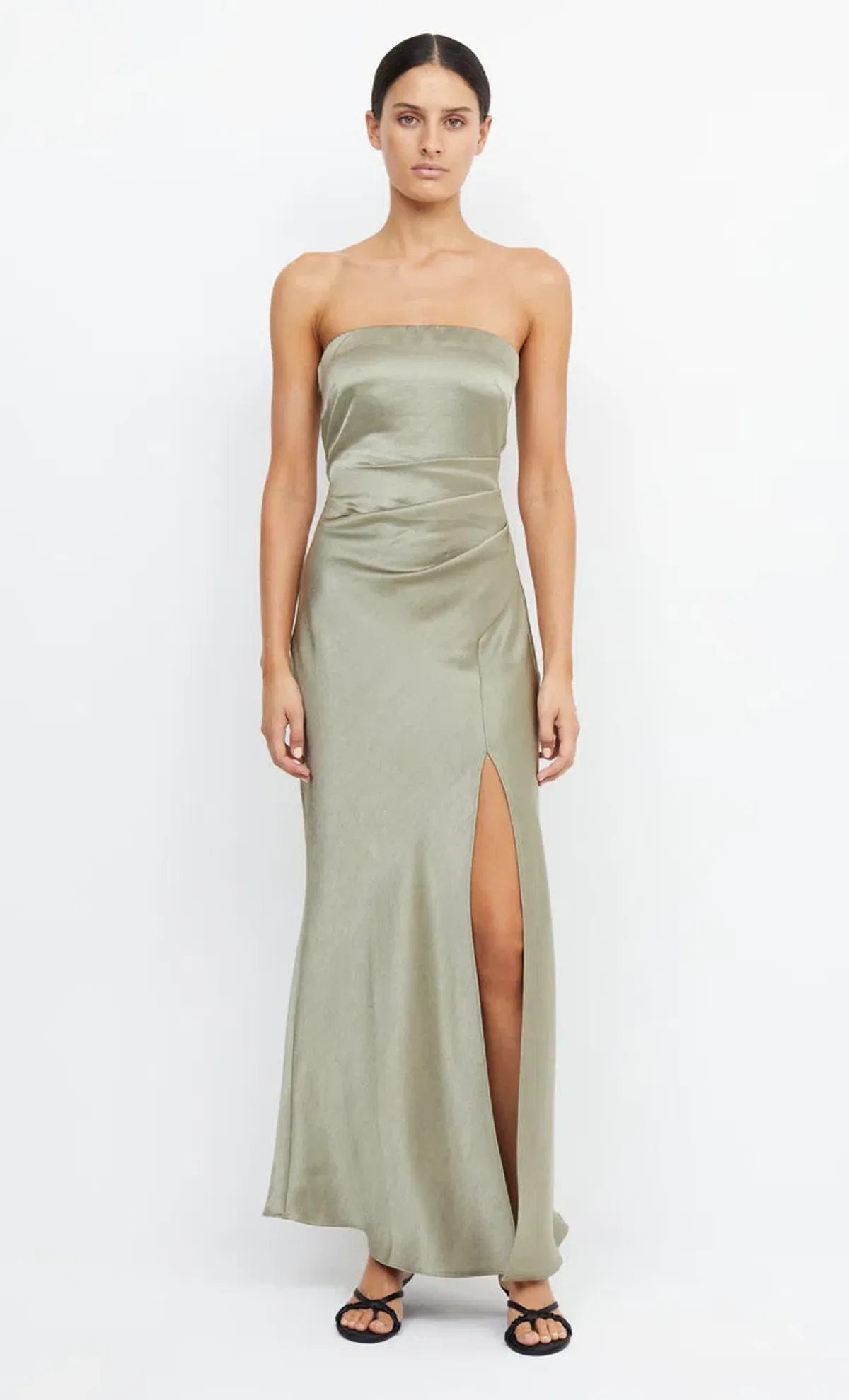 Bec & Bridge The Dreamer Strapless Dress in Sage Green Size 12 - Image 2