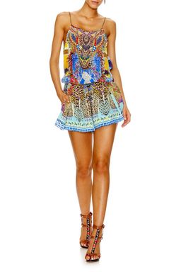 Camilla Bohemian Bounty Shoestring Strap Playsuit Blue Size 14 for rent on The Volte - image 3