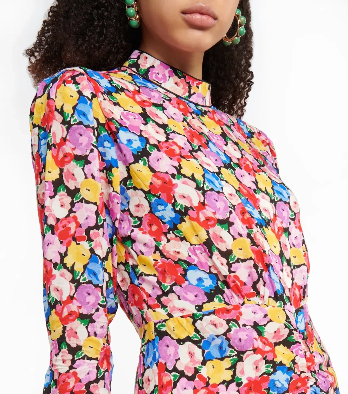 Rixo Cherie Floral Midi Dress Size 12 - Image 2