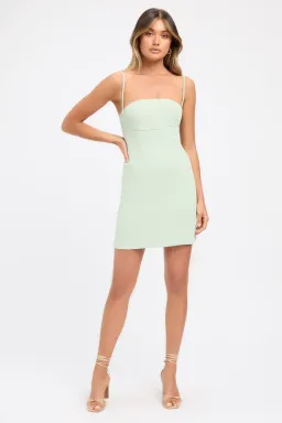 Kookai Oyster Bind Dress Mint Green Size 10  for rent on The Volte - image 1