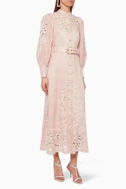 Zimmermann Freja Embroidered Dress in Blossom Size 0/Au 8 for rent on The Volte - image 1