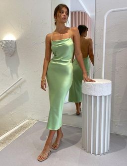 Bec & Bridge Apple Eyes Maxi Dress Apple Green Size 8  for rent on The Volte - image 4