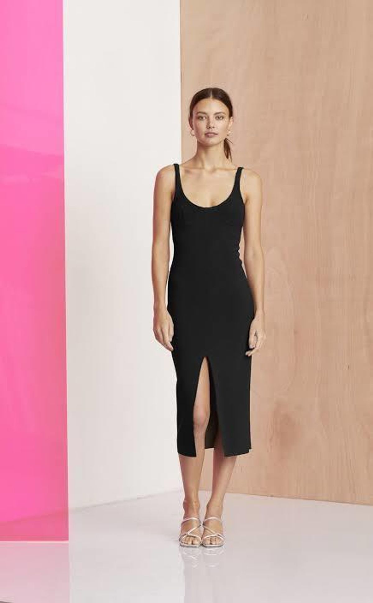 Bec & Bridge Amelie Cup Midi Dress Black Size AU 6 - Image 1