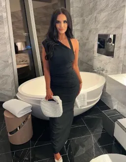 Sir the Label Giacomo Gathered Gown Black Size 8  for rent on The Volte - image 3