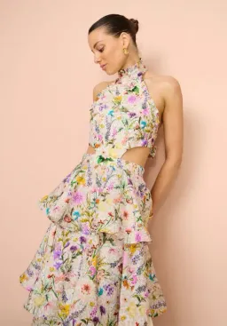 Aqua Blu Heather Dress in Jardine Floral Print Size 10 for rent on The Volte - image 2