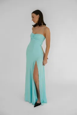 HNTR The Label Gaia Gown in Aqua Size S / AU 8 for rent on The Volte - image 2