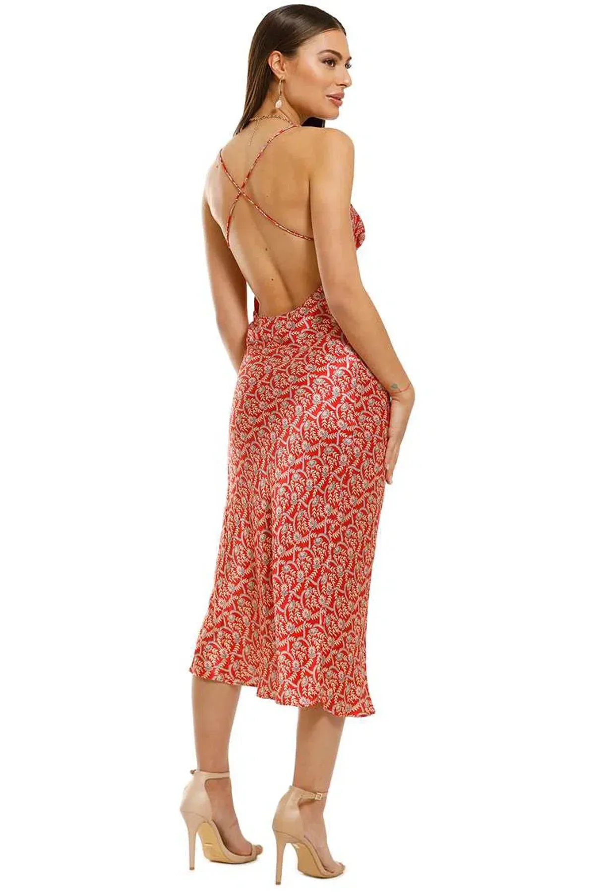 Third Form Batik Cowl Bias Dress Size 10  - Image 2