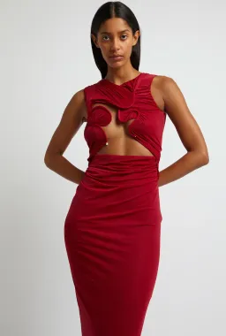 Christopher Esber Venus Tank Dress Cherry Size 8 for rent on The Volte - image 2