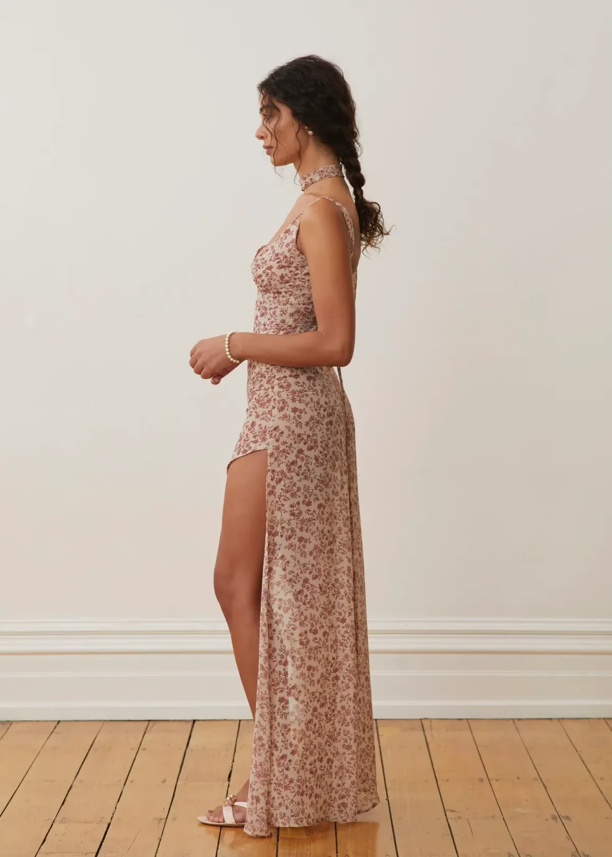 Arcina Ori Amelie Dress in Mauve/Floral  Size M/Au 10 - Image 2